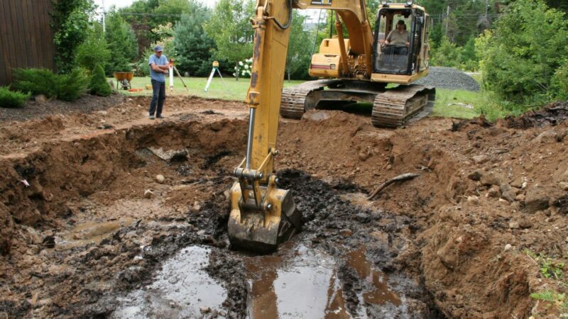 Pool build process - the dig