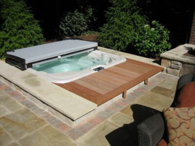 Built in hot tub