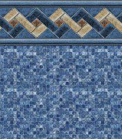 Mountain Top - Blue Mosaic liner pattern