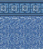 Vintage Mosaic - Blue Mosaic liner pattern