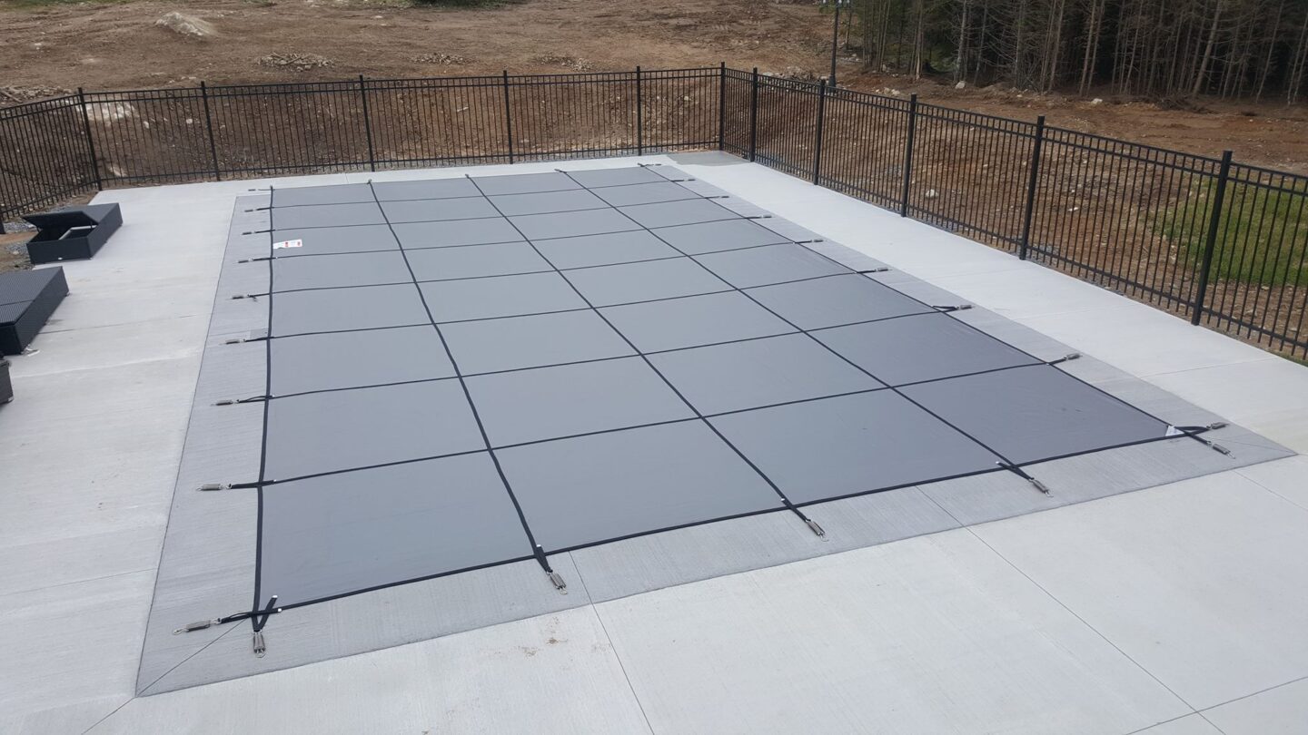 Inground pool safety cover